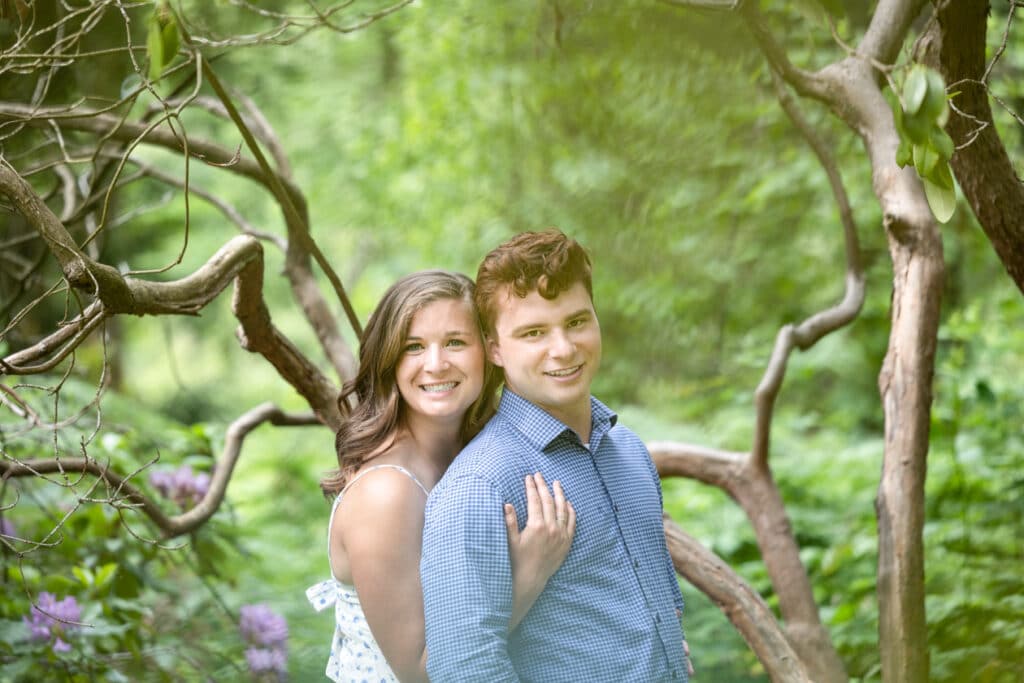 Engagement session at the University of Washington Arboretum